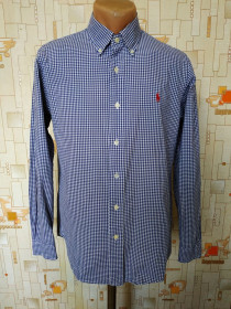 Сорочки Рубашки ^/--/^ Сорочка чоловіча синя клітка POLO RALPH LAUREN p-p S ^_^^^ Сорочка мужская серая клетка POLO RALPH LAUREN p-p S - фото фото фото