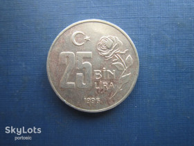 Туреччина Турция ^/--/^ Монета 25000 лір Туреччина 1996 ^_^^^ Монета 25000 лир Турция 1996 - фото фото фото