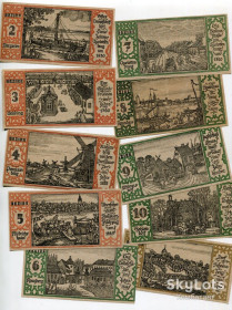 Німеччина Германия ^/--/^ Комплект нотґельди 50 пфенніґів 1921, Німеччина, 18 шт. ^_^^^ Комплект нотгельды 50 пфеннигов 1921, Германия, 18 шт. - фото фото фото