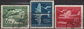 Третій Рейх (-) Третий Рейх (-) ^/--/^ 1944 - Рейх - 25 років авіапошти Mi.866-68 _6,0 € ^_^^^ 1944 - Рейх - 25 лет авиапочты Mi.866-68 _6,0 € - фото фото фото