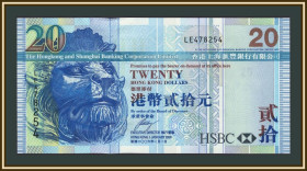 Інші Другие ^/--/^ Гонконг 20 долларов 2006 P-207  (207 /--/ с) UNC ^_^^^ Гонконг 20 доларів 2006 P-207 (207 /--/ с) UNC - фото фото фото