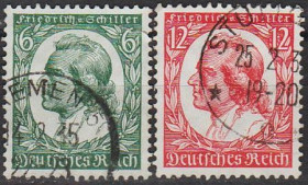 Третій Рейх (-) Третий Рейх (-) ^/--/^ 1934 - Рейх - Ф.Шиллер Мі.554-55 _1,60 € ^_^^^ 1934 - Рейх - Ф.Шиллер Ми.554-55 _1,60 € - фото фото фото