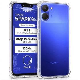 Чохли, бампера Чехлы, бампера ^/--/^ Чохол Fiji Proof для Tecno Spark Go 3 (KN /--/ 3) прозорий бампер з посиленими бортами Transparent ^_^^^ Чехол Fiji Proof для Tecno Spark Go 3 прозрачный бампер с усиленными бортами Transparent - фото фото фото