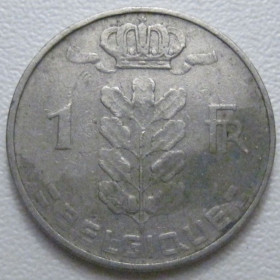 Бельгія Бельгия ^/--/^ Бельгія 1 франк 1963 року Belgique 42581 ^_^^^ Бельгия 1 франк 1963 года Belgie 42581 - фото фото фото