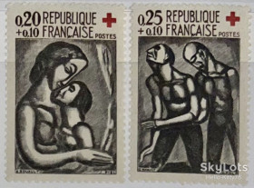 Франція Франция ^/--/^ Франция 1961 искусство живопись Руо Mi 1376-1377 MNH ^_^^^ Франція 1961 мистецтво живопис Руо Mi 1376-1377 MNH - фото фото фото