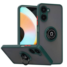 Чохли, бампера Чехлы, бампера ^/--/^ Чохол Fiji Colorframe для Realme 10 4 /--/ G (RMX /--/ 3630) матовий бампер з кільцем підставкою Green ^_^^^ Чехол Fiji Colorframe для Realme 10 4 /--/ G (RMX /--/ 3630) матовый бампер с кольцом подставкой Green - фото фото фото