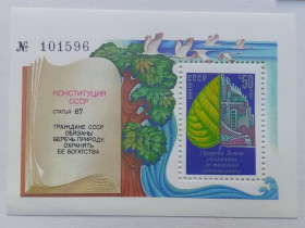 СРСР - СССР - ^/--/^ СССР 1984 Конституция, блок, MNH ^_^^^ 1984 Конституція, блок, MNH - фото фото фото