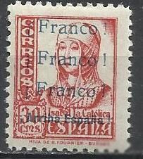 Іспанія Испания ^/--/^ Испания локал Джерес ла Фронтера 1937 надпечатка не почтовая марка 30 Cts 1 /--/ м. ^_^^^ Іспанія локал Джерес ла Фронтера 1937 надпечатка не поштова марка 30 Cts 1 /--/ м. - фото фото фото
