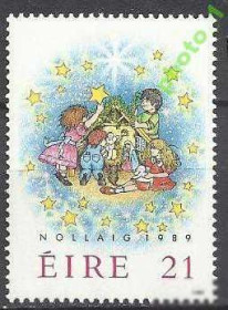Інші країни Другие страны ^/--/^ Ирландия 1989 Рождество живопись религия 1 /--/ м. ^_^^^ Ірландія 1989 Різдво живопис релігія 1 /--/ м. - фото фото фото