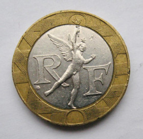 Франція Франция ^/--/^ 10 ФРАНКІВ = 1991 р. = ФРАНЦІЯ ^_^^^ 10 ФРАНКОВ = 1991 г. = Франция - фото фото фото