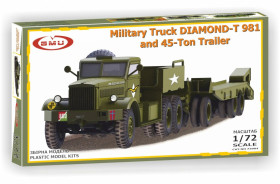 : : ^/--/^ GMU 72004 Military Truck DIAMOND-T 981 and 45-Ton Trailer 1/72 ^_^^^ Military Truck DIAMOND-T 981 and 45-Ton Trailer 1/72 - фото фото фото