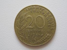 Франція Франция ^/--/^ Франция 20 сантимов 1981 года #9709 ^_^^^ Франція 20 сантимів 1981 року #9709 - фото фото фото
