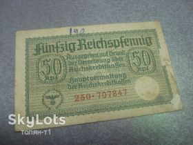 Німеччина Германия ^/--/^ банкнота 50 пфеннигов 1939 германия №414 ^_^^^ банкнота 50 пфенігів 1939 германія No /--/ 414 - фото фото фото