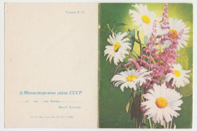 СРСР СССР ^/--/^ Цветы телеграмма 1983 Р /--/ 11 ^_^^^ Квіти телеграма 1983 Р /--/ 11 - фото фото фото