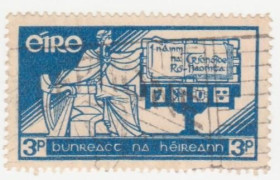 Ірландія Ирландия ^/--/^ Ирландия  1937   г. № 73 гашеная ^_^^^ Ірландія 1937 р. No 73 гашена - фото фото фото
