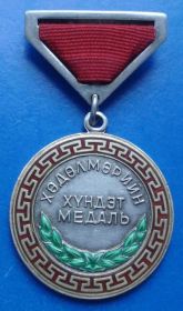 Відзнаки Знаки отличий ^/--/^ трудовая медаль Монголия № 22785 ^_^^^ трудова медаль Монголія No 22785 - фото фото фото