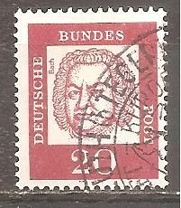 НДР, ФРН ГДР, ФРГ ^/--/^ ФРГ 1961 Mi.352 /--/ у used Иоганн Себастьян Бах ^_^^^ ФРН 1961 Mi.352 /--/ у used Йоганн Себастьян Бах - фото фото фото