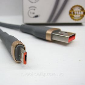 Акумулятори Аккумуляторы ^/--/^ Кабель 12 /--/ W USB-microUSB Cyboo силиконовое покрытие серый ^_^^^ Кабель 12 /--/ W USB-microUSB Cyboo силіконове покриття сірий - фото фото фото