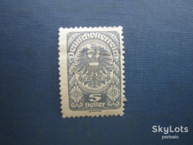 Австрія Австрия ^/--/^ Марка Австрія 1919 стандарт герб 5 гел сірий MH ^_^^^ Марка Австрия 1900 стандарт герб 5 гел серый MH - фото фото фото