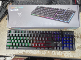 Клавіатури Клавиатуры ^/--/^ Игровая клавиатура с подсветкой RGB GamePro GK /--/ 296 USB № 26300723 ^_^^^ Ігрова клавіатура з підсвіткою RGB GamePro GK /--/ 296 USB No 26300723 - фото фото фото