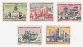 Чехословаччина Чехословакия ^/--/^ Чехословакия  1960 г..№ 1208‑1212 ** серия ^_^^^ Чехословаччина 1960 р. No 1208-1212 ** серія - фото фото фото