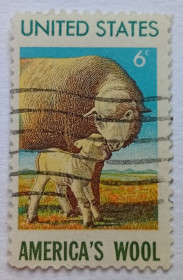 Північна Америка Северная Америка ^/--/^ США 1971 Овцеводство, гашеная ^_^^^ 1971 — Вівчарство, гашена - фото фото фото