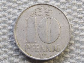 НДР, ФРН ГДР, ФРГ ^/--/^ Германия ГДР 10 пфеннигов 1968 года #5868 ^_^^^ Німеччина НДР 10 пфенігів 1968 року #5868 - фото фото фото