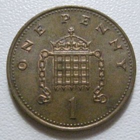 Єлизавета II (після ) Елизавета II (после ) ^/--/^ Велика Британія 1 пенні 1988 року 43054 ^_^^^ Великобритания 1 пенни 1988 года 43054 - фото фото фото