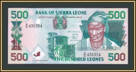 Сьєрра-Леоне Сьерра-Леоне ^/--/^ Сьерра-Леоне 500 леоне 2003 P-23  (23 /--/ c) UNC ^_^^^ Сьєрра-Леоне 500 леоне 2003 P-23 (23 /--/ c) UNC - фото фото фото