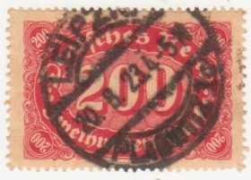 Веймарська республіка Веймарская республика ^/--/^ Германия      ( Рейх) 1922 г. №  225 гашеная ^_^^^ Німеччина (Рейх) 1922 р. No 225 гашена - фото фото фото
