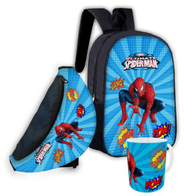 Рюкзаки, сумки Рюкзаки, сумки ^/--/^ Набор детский Человек Паук &amp;quot;Spider-Man&amp;quot; рюкзак 36 /--/ х /--/ 27 /--/ см сумка-бананка,кружка с принтом для  ^_^^^ Людина Паук &amp;quot;Spider-Man &amp;quot; рюкзак 36 /--/ х /--/ 27 /--/ см сумка-бананка,гуртка з принтом для - фото фото фото