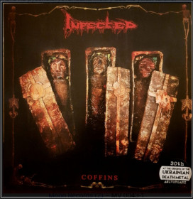 Платівки Пластинки ^/--/^ Infected - Coffins - 2021.  (LP). 12. Vinyl. Пластинка. Ukraine. S/S ^_^^^ Infected - Coffins - 2021. (LP). 12. Vinyl. Платівка. Ukraine. S/S - фото фото фото