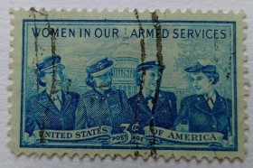 Північна Америка Северная Америка ^/--/^ США 1952 Женщины в армии, гашеная ^_^^^ США 1952 Жінки в армії, гашена - фото фото фото