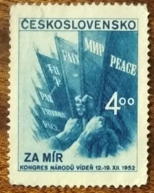 Чехословаччина Чехословакия ^/--/^ Чехословакия Конгресс мира, Вена 1952 ^_^^^ Чехословаччина Конгрес миру, Відень 1952 - фото фото фото