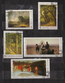 СРСР - СССР - ^/--/^ РУССКАЯ ЖИВОПИСЬ  = СССР - СРСР = 1986 р. = гаш. &amp; ^_^^^ РОСІЙСЬКИЙ ЖИВОПИС = СРСР - СРСР = 1986 р. = гаш. &amp; - фото фото фото