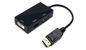 Шлейфи, перехідники Шлейфы, переходники ^/--/^ 3 In 1 DisplayPort DP To HDMI-compatible DVI VGA Adapter Cable 1080 /--/ P Converter Connector for PC Projector Laptop HDTV BIG dp 3 /--/ in /--/ 1 bk - фото фото фото