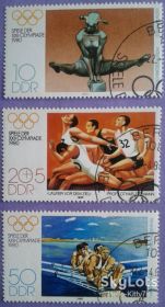 НДР, ФРН ГДР, ФРГ ^/--/^ ГДР 1980 искусство скульптура живопись спорт Олимпиада Mi 2503-2505 ^_^^^ НДР 1980 мистецтво скульптура живопис спорт Олімпіада Mi 2503-2505 - фото фото фото