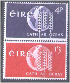 Ірландія Ирландия ^/--/^ ZM Ирландия 1963 г MNH  - серия ^_^^^ ZM Ірландія 1963 MNH - серія - фото фото фото