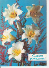 СРСР СССР ^/--/^ С днём рождения. 1988. Костенко ^_^^^ З днем народження. 1988. Костенко - фото фото фото