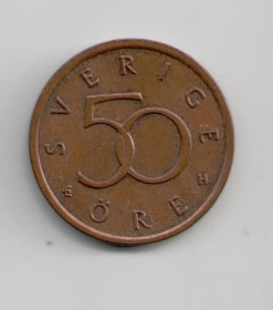 Швеція Швеция ^/--/^ Европа Монета Швеция 50 эре 2003 года ^_^^^ Європа Монета Швеція 50 ере 2003 - фото фото фото