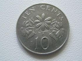 Сінгапур Сингапур ^/--/^ Сингапур 10 центов 1986 года 30154 ^_^^^ Сінгапур 10 центів 1986 року 30154 - фото фото фото