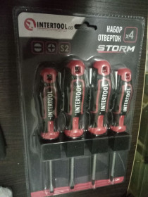 Набори Наборы ^/--/^ Набор качественных отверток 4 шт STORM INTERTOOL ^_^^^ Набір якісних виверток 4 шт STORM INTERTOOL - фото фото фото