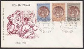 Європа Европа ^/--/^ Ватикан 1963 ИСКУССТВО ЖИВОПИСЬ МИНИАТЮРЫ РОСПИСЬ РЕЛИГИЯ ХРИСТИАНСТВО Один КПД Mi.439-441 ^_^^^ 1963 МИСТЕЦТВО ЖИВОПИС МІНІАТЮРИ РОЗСПИС РЕЛІГІЯ ХРИСТИАНСТВО Один ККД Mi.439-441 - фото фото фото
