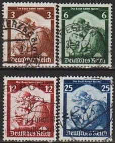 Третій Рейх (-) Третий Рейх (-) ^/--/^ 1935 - Рейх - Повернення Саара Mi.565-68  _14.0 € ^_^^^ 1935 - Рейх - Возвращение Саара Mi.565-68 _14.0 € - фото фото фото
