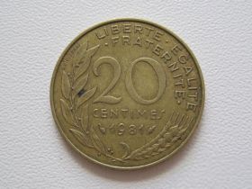 Франція Франция ^/--/^ Франция 20 сантимов 1981 года #9703 ^_^^^ Франція 20 сантимів 1981 року #9703 - фото фото фото