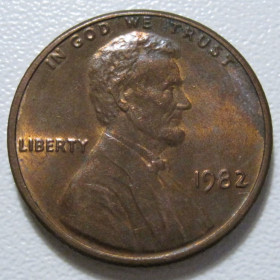 Обігові Обиходные ^/--/^ США 1 цент 1982 року #39612 ^_^^^ США 1 цент 1982 года #39612 - фото фото фото