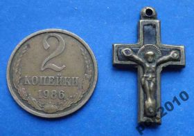 Ікони Иконы ^/--/^ католический крестик 18-19 век клепки ^_^^^ Католицький хрестик 18-19 століття клепки - фото фото фото