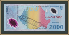 Румунія Румыния ^/--/^ Румыния 2000 лей 1999 P-111  (111 /--/ a) UNC ^_^^^ Румунія 2000 лей 1999 P-111 (111 /--/ a) UNC - фото фото фото