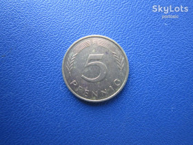 НДР, ФРН ГДР, ФРГ ^/--/^ Монета 5 пфенігів Німеччина ФРН 1991 F ^_^^^ Монета 5 пфеннигов Германия ФРГ 1991 F - фото фото фото