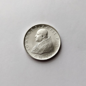 Італія і Ватикан Италия и Ватикан ^/--/^ 500 ЛИР ВАТИКАН 1962 состояние UNC серебро ОЧЕНЬ РЕДКАЯ!!! ^_^^^ 500 ЛІР ВАТИКАН 1962 стан UNC срібло дуже рідкісна!!! - фото фото фото